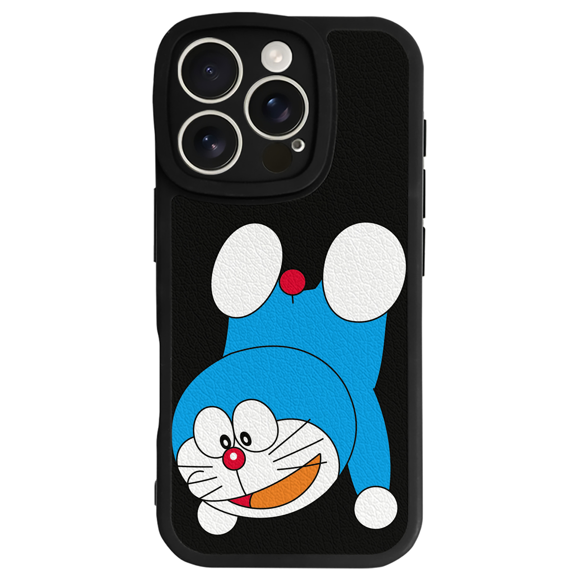 （画像用） ドラえもん Doraemon 【iPhone 16シリーズ対応】シリコンスマホケース（レザー調） 材質：シリコン